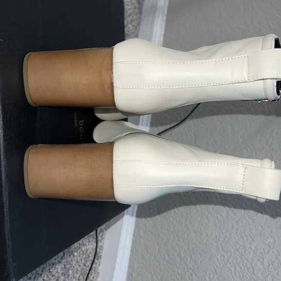 🆕RAG & BONE WHITE ELLIS LEATHER ANKLE BOOTIES SIZE 38 - Picture 5 of 5